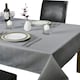 image 1 of Chequers Tablecloth - Silver - 178x274cm