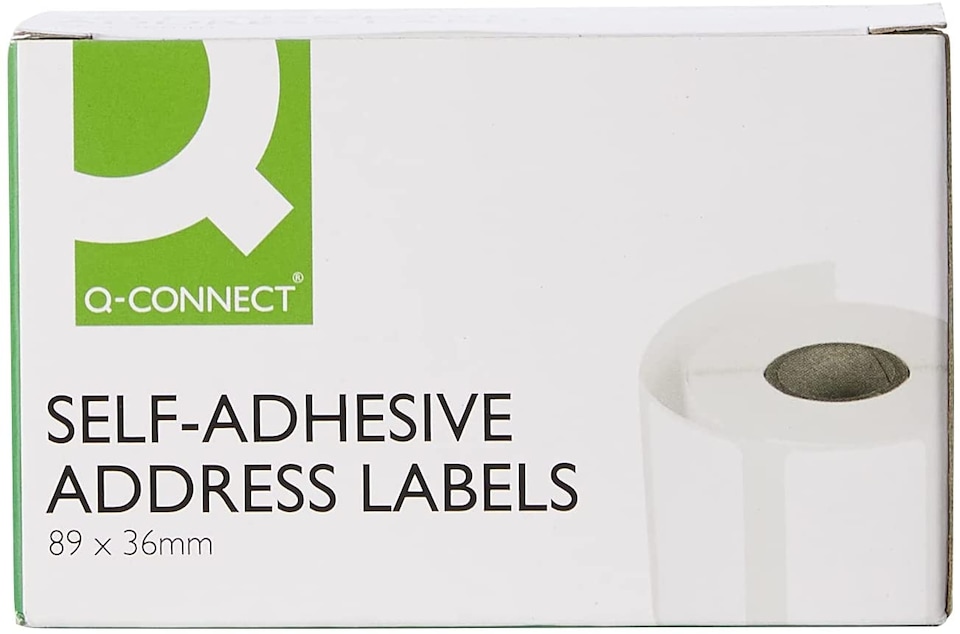 image 1 of Roll of 250 Address Labels Self Adhesive 89x36mm White