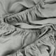 image 5 of OHS Plain Soft Microfibre 30cm Deep Fitted Bed Sheet, Double - Grey