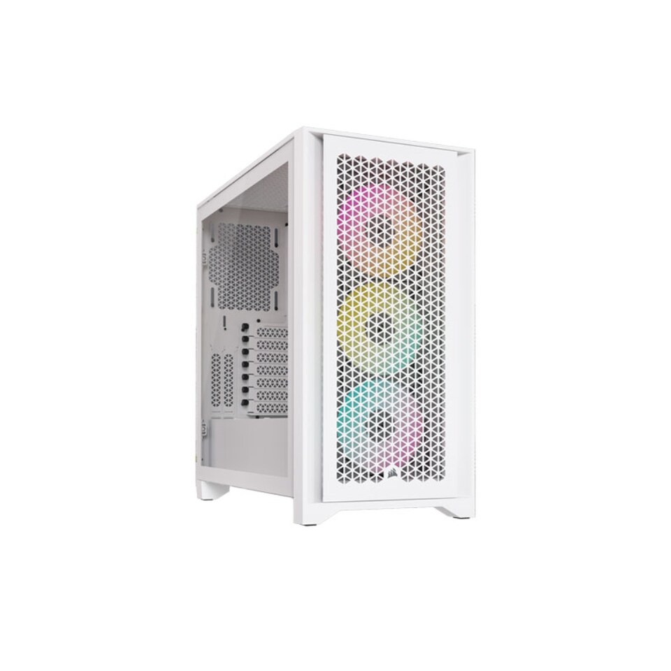 image 1 of Corsair iCUE 4000D RGB Midi Tower White