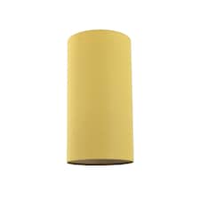 Contemporary and Stylish Mustard Ochre Linen Fabric Tall Cylindrical Lampshade | Yellow | 10"