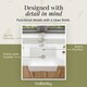 image 7 of Single Bowl Fireclay Butler Kitchen Sink with Overflow with Waste - 595mm