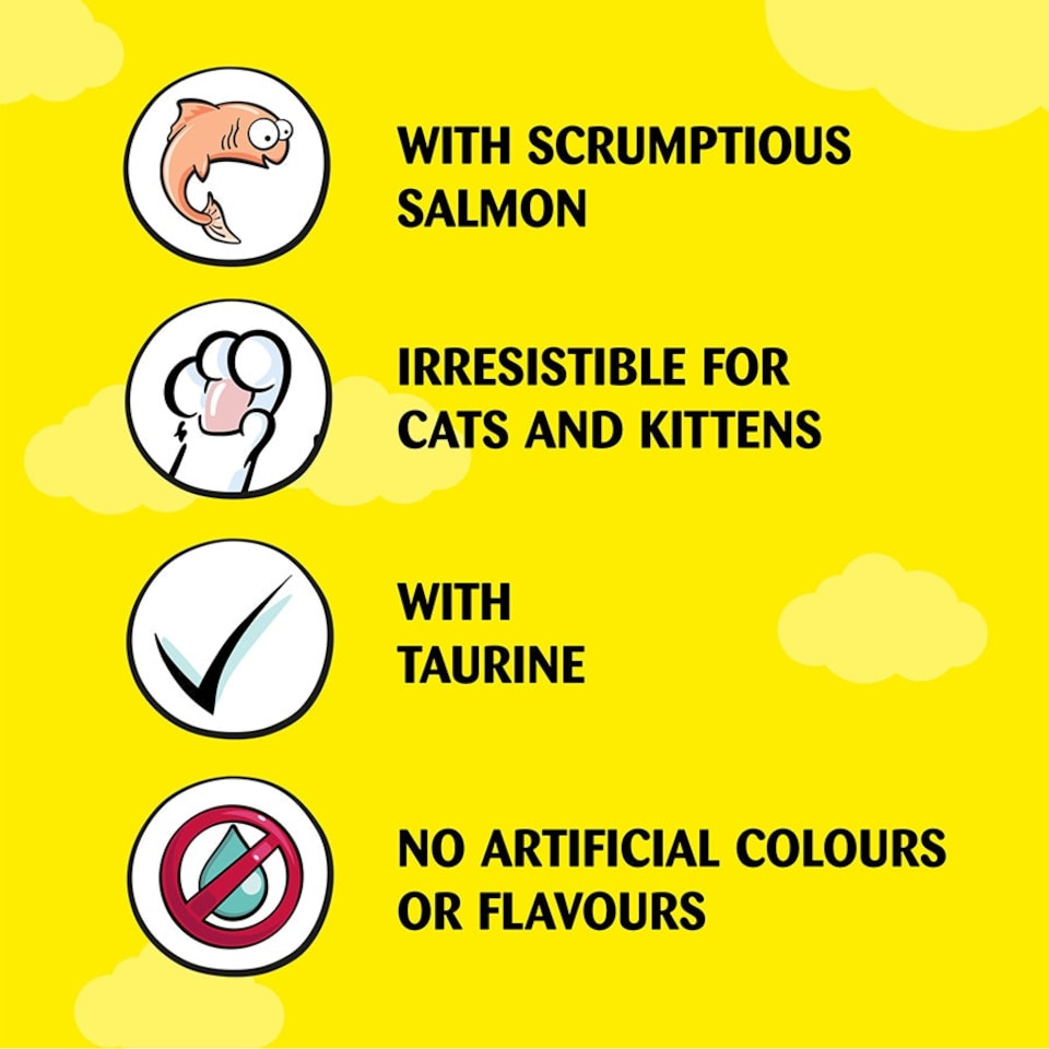 image 1 of Dreamies Creamy Cat Treats With Salmon 11 x 40g