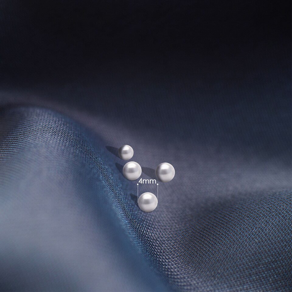 image 1 of 12mm White Pearl Rivet Studs Round Rivets with4 Claw Nail Studs - 100pcs