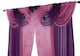 image 2 of Beaded Swag Panel - Cerise