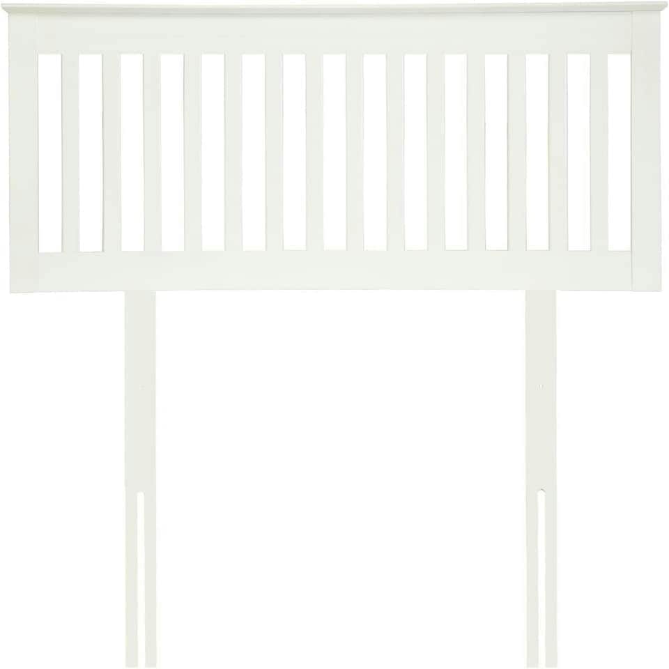image 1 of 3ft Single White finish solid wood wooden headboard bed head end board | White | 3ft Single