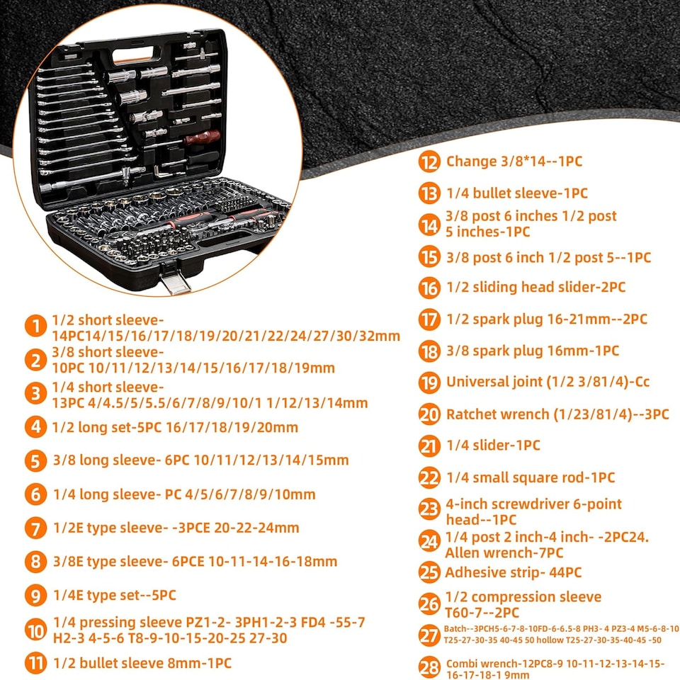 image 1 of Alivio 216 Piece Universal Tool Set with Ratchets, Wrenches & Bits