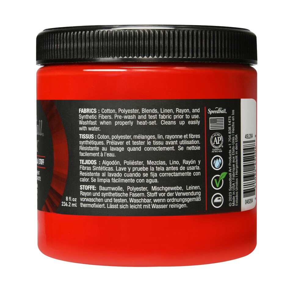 image 1 of Speedball Flex Screen Printing Fabric Ink, Chili Pepper, 8oz