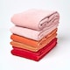image 5 of Homescapes Pink Velvet Quilted Throw - 125 x 150 cm | Multi
