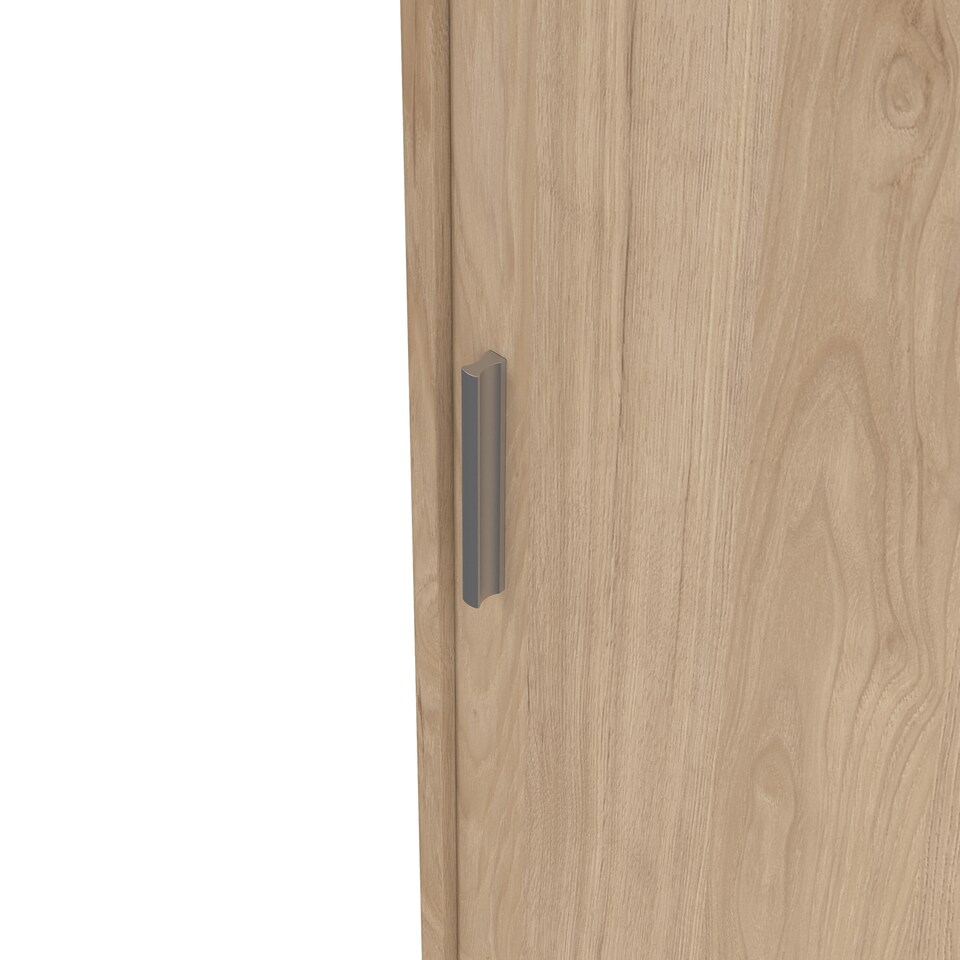 image 1 of Naia Wardrobe with 2 Sliding Doors 1 Door 3 Drawers in Jackson Hickory Oak