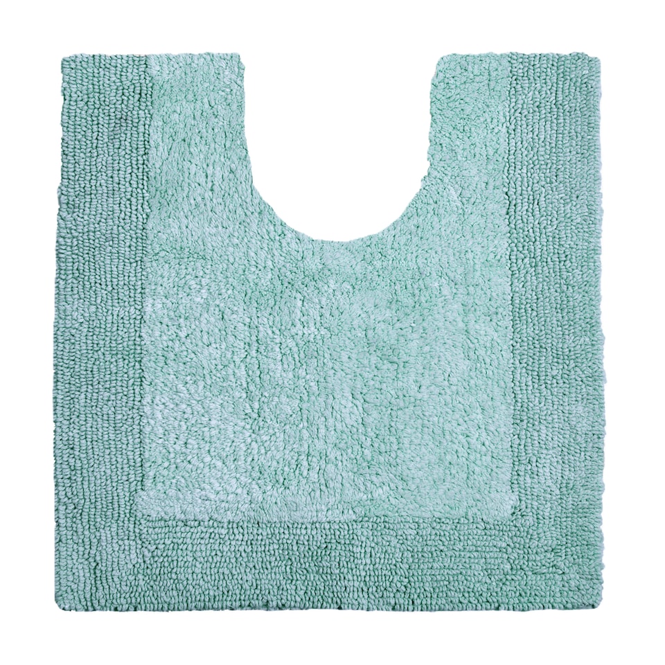 image 1 of Heavyweight Reversible Pedestal Toilet Mat - Duckegg