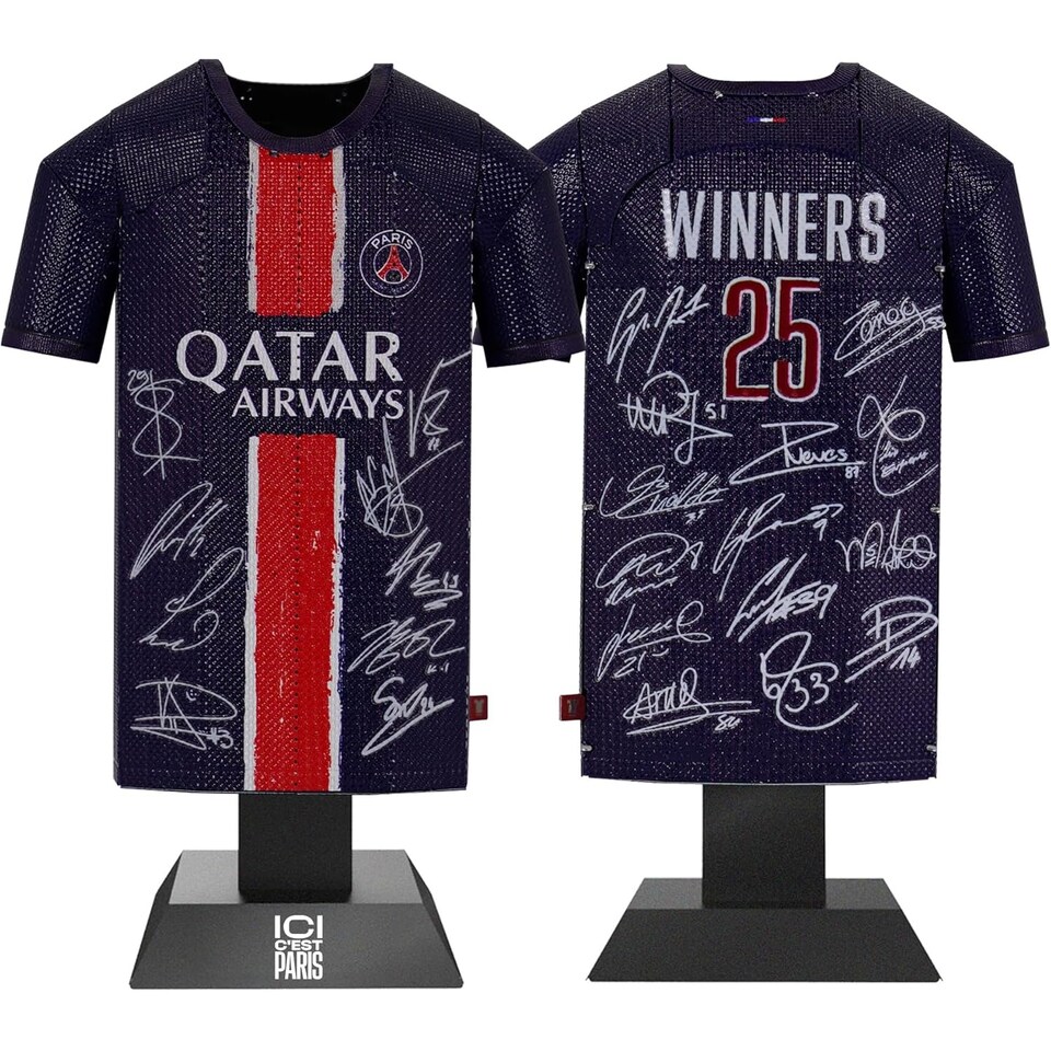 image 1 of RadStuff Metal Alloy Football Shirt - PSG Winners 2024/25 Home Alloy Shirt