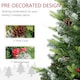 image 5 of HOMCOM 2 Pieces 3' Prelit Artificial Tabletop Christmas Trees, LED Display