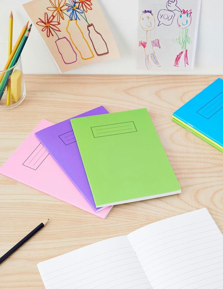 image 1 of Silvine A5 Essentials Laminated Cover Wipe Clean Exercise Book