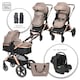 image 2 of Lorelli Viola 3 in 1 Travel System - Pearl Beige N/A