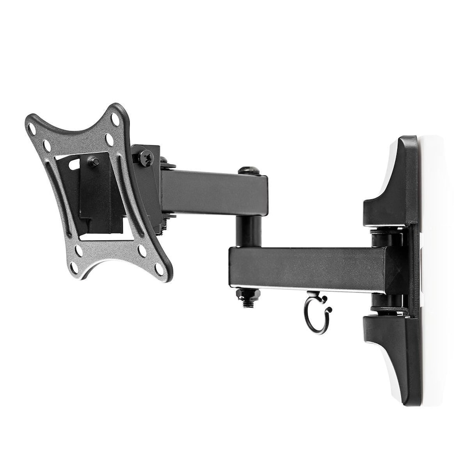 image 1 of Nedis Full Motion TV Wall Mount 13-27 Inch Swivel Tilt Bracket, 180° Rotation, Extendable Arm 350mm, VESA Compatible, 15kg Capacity
