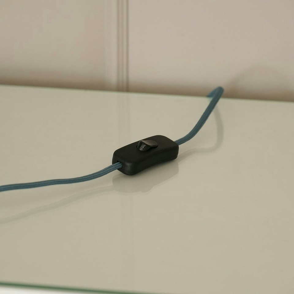 image 1 of ValueLights Keela Teal Adjustable Flexi Neck Desk Table Lamp with LED Bulb