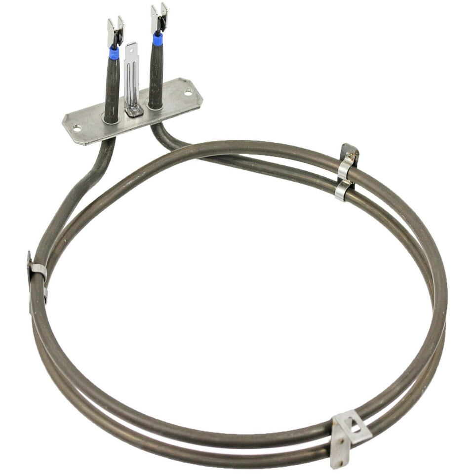 image 1 of SPARES2GO 2 Turn Heater Heating Element for Indesit Fan Oven Cooker 2000w