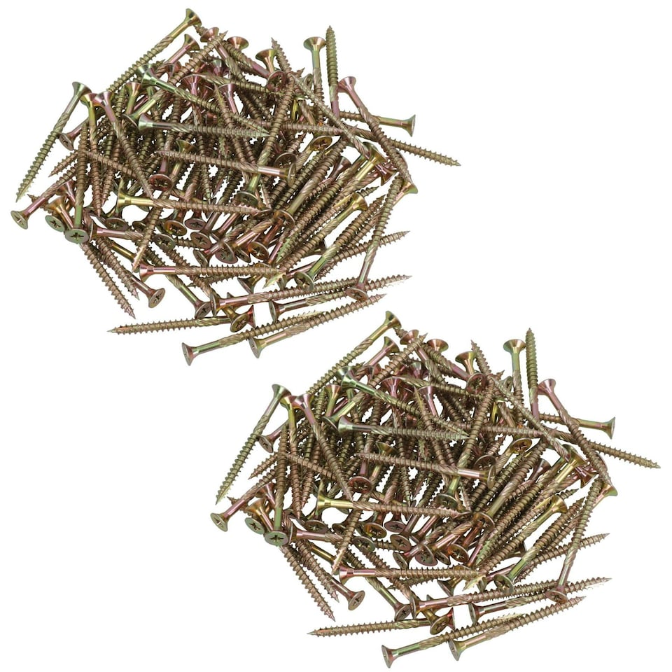 image 1 of Countersunk Wood Screws 5.0 x 60mm Serrated Edge Prevent Splitting PZ2 200pc