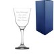 image 1 of Personalised Engraved 295ml Vals Vintage Wine Glass Gift Box
