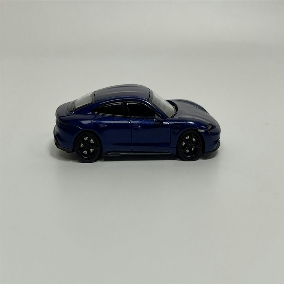 image 1 of Porsche Taycan Turbo S 2019 Dark Blue Metallic 1:87 Minichamps 870068401