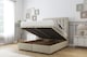 image 2 of Sloomy Alabama Cream Plush Ottoman Bed With Mattress With 26" Strutted Headboard 2'6 Small Single