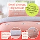 image 4 of Counting Sheep Cotton Duvet Cover Set Cover with Pillowcase | Pink | Single | 1