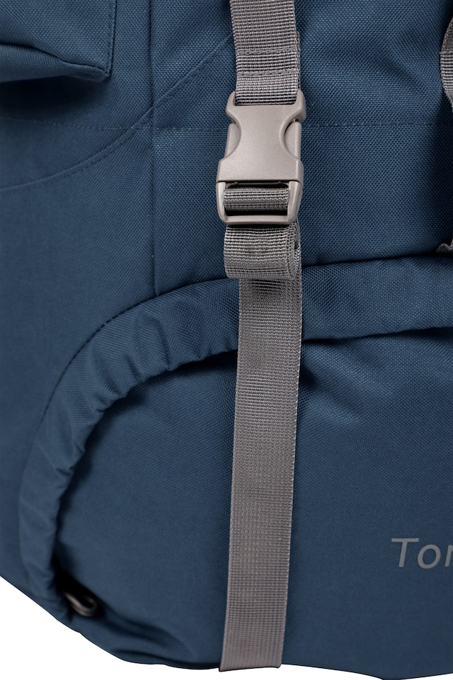 image 1 of Mountain Warehouse Tor 65L Rucksack Adjustable Back Water Resistant Hiking Backpack