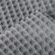 image 4 of Two Pack Waffle Cushion Covers 65 x 65cm - 100% Cotton Grey | Graphite