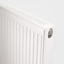 400mm (H) x 800mm (W) - Type 11 Radiator - Single Panel Convector - White Enamel (RAL 9016) - (0.4m x 0.8m) (16" x 32")