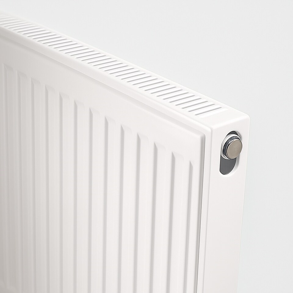 image 1 of 400mm (H) x 800mm (W) - Type 11 Radiator - Single Panel Convector - White Enamel (RAL 9016) - (0.4m x 0.8m) (16" x 32")