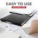 image 3 of Pack of 10 A4 Grey Paper Over Board Ring Binders by Janrax