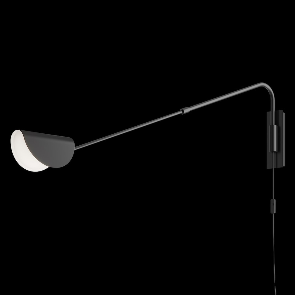 image 1 of Maytoni Mollis Modern Wall Lamp Black G9