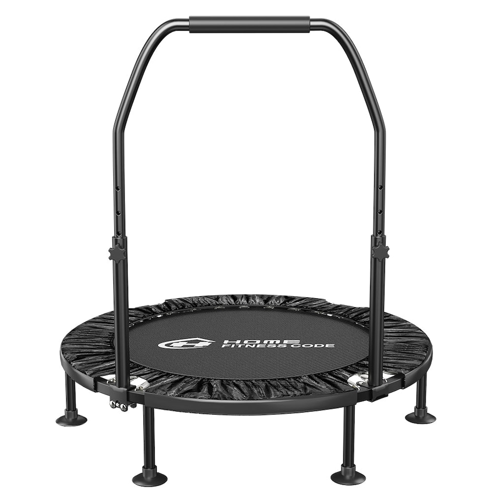 image 1 of Homefitnesscode Folding Fitness Trampoline Rebounder 40 Inch