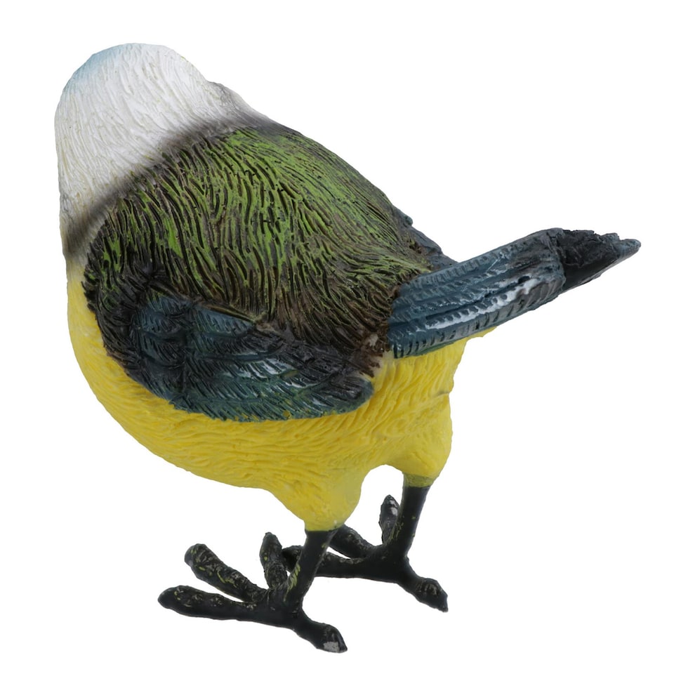image 1 of Blue Tit Garden Sculpture Ornament Statue Resin Decoration Animal Bird