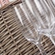 image 4 of Wicker Special Event Basket Basket Wine Glasses