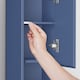 image 7 of SoBuy BZR34-II-B,Tall Bathroom Storage Cabinet with 4 Adjustable Shelves and 1 Drawer | Blue | Blue | 1