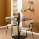 image 3 of Malta Ceramic Square Dining Table Black