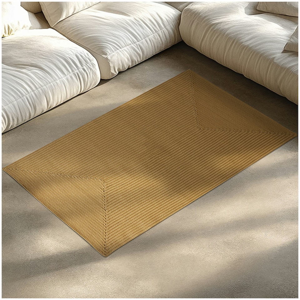 image 1 of Rug Raya - jute look, boho style, for indoor & outdoor, durable, easy-care Brown | 150 x 80 cm