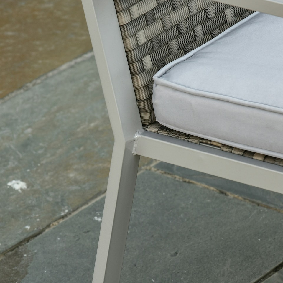 image 1 of Outsunny 4PCS Outdoor Patio PE Rattan Wicker Sofa Chaise Lounge Furniture Set