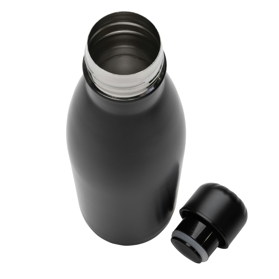 image 1 of XD Collection Eureka Recycled Stainless Steel 500ml Water Bottle - Black - One Size Black | One Size