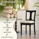 image 8 of COSTWAY Set of 2 Wooden Dining Chairs Kitchen Accent Chair Black