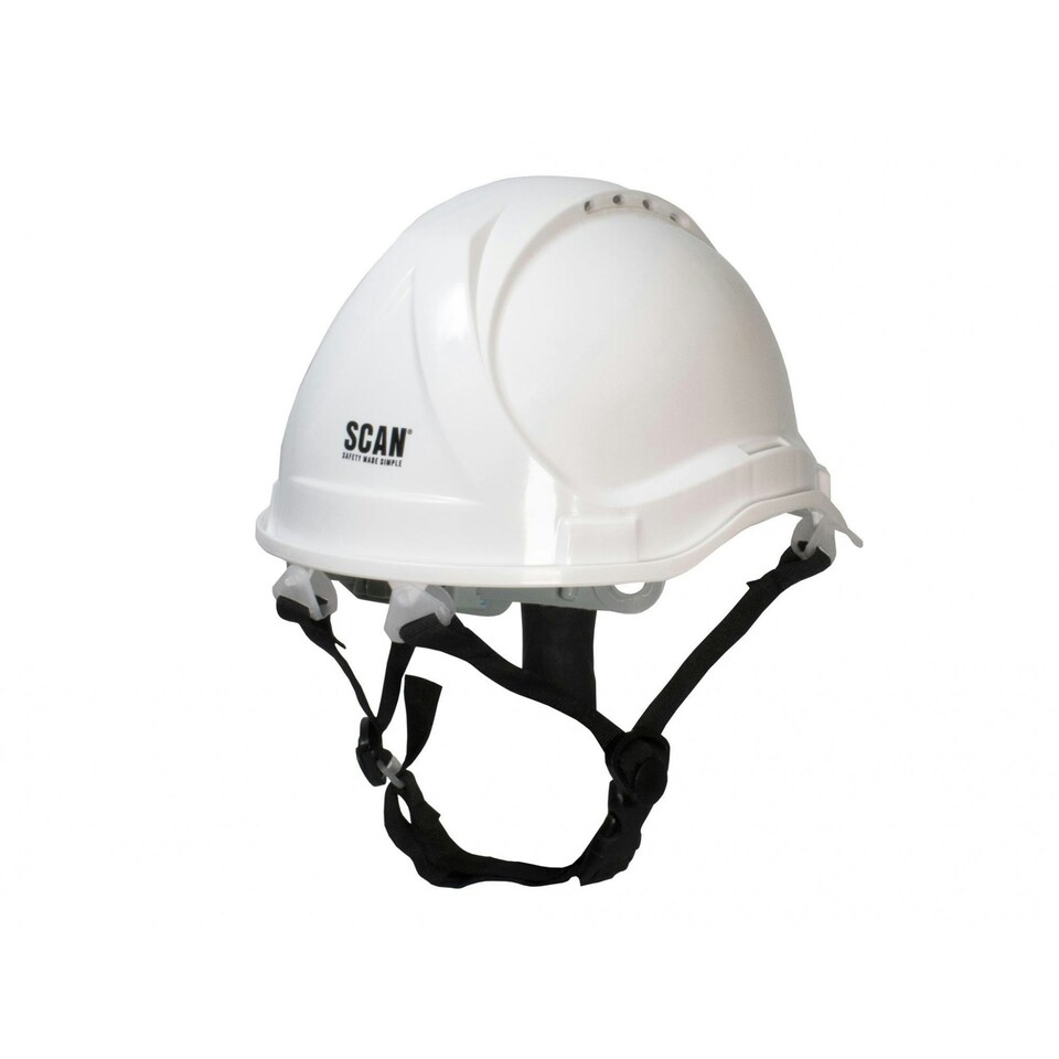 image 1 of Scan Short Peak Safety Helmet - Multi Colour - White Multi | One Size