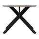 image 3 of Athens Oval Coffee Table - L60 x W100 x H45.5 cm - Concrete Effect - Black | Black