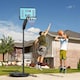image 2 of SPORTNOW Fully Adjustable Basketball Hoop Outdoor, 146-236cm