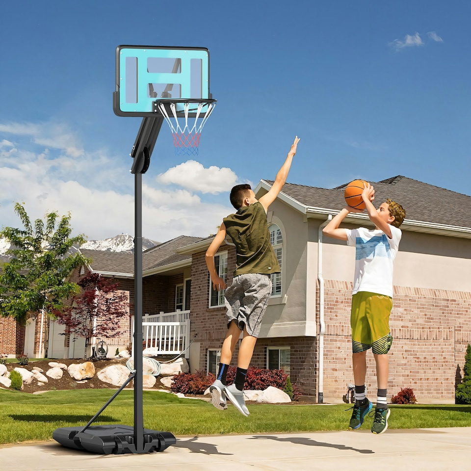 image 1 of SPORTNOW Fully Adjustable Basketball Hoop Outdoor, 146-236cm