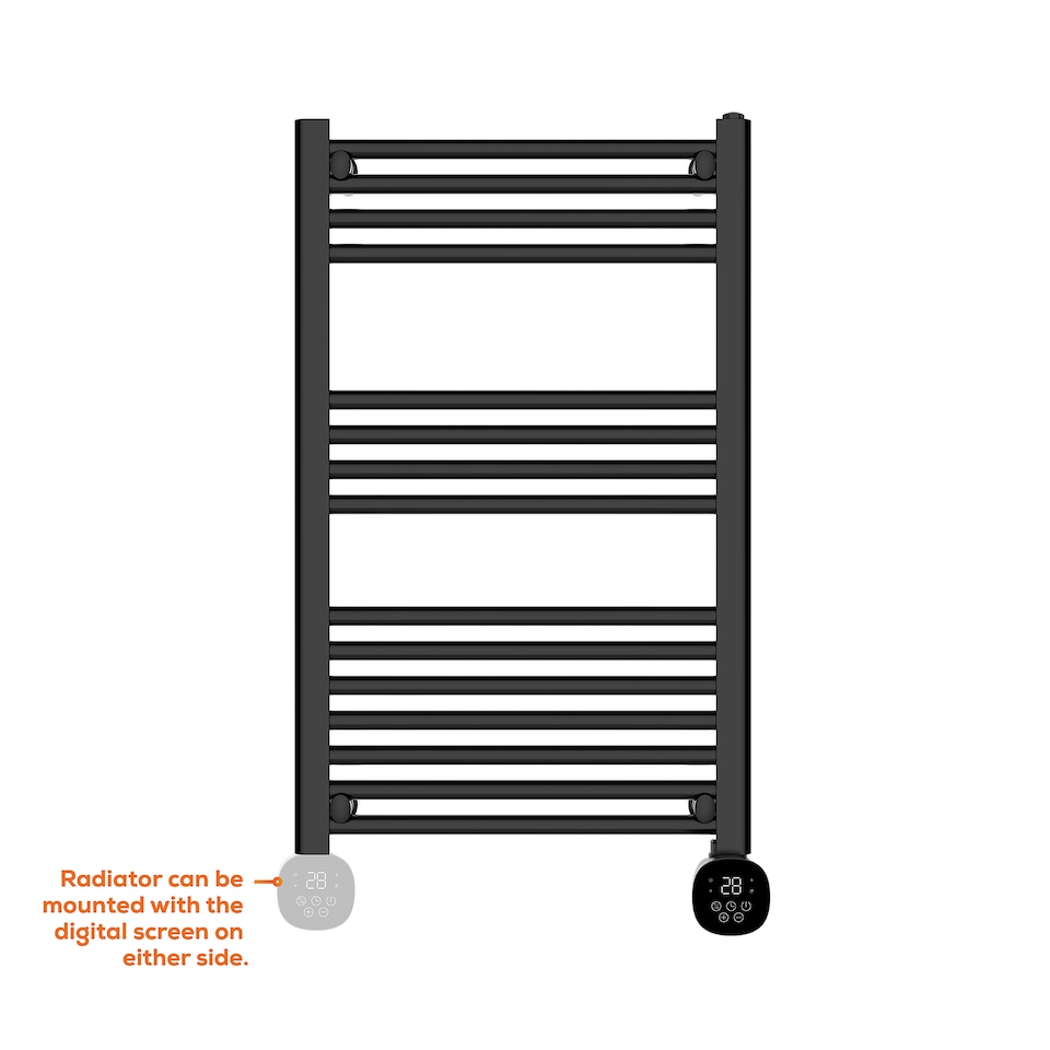 image 1 of TCP Smart WiFi Fixed Pre-Filled Towel Radiator 500w Black