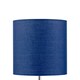 image 3 of Set of 2 Navy Blue Cotton 17cm Table Lamp Shades Blue