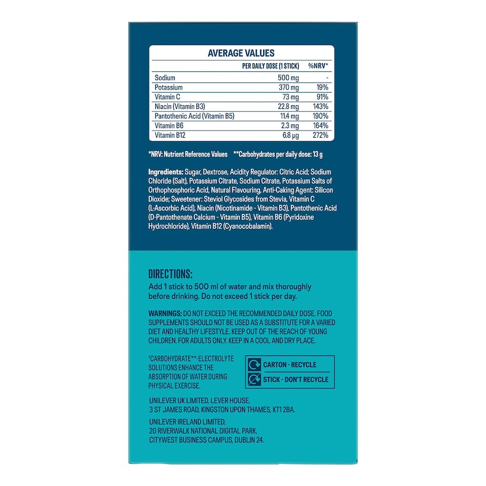 image 1 of Liquid I.V. Lemon Lime Hydration Multiplier Electrolyte Powder Mix, 15 Sachets
