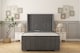 image 1 of Sloomy Hargrave Armour Coniston Bed Frame With Mattress With 50"  Upholstered Wingback Headboard 2'6 Small Single
